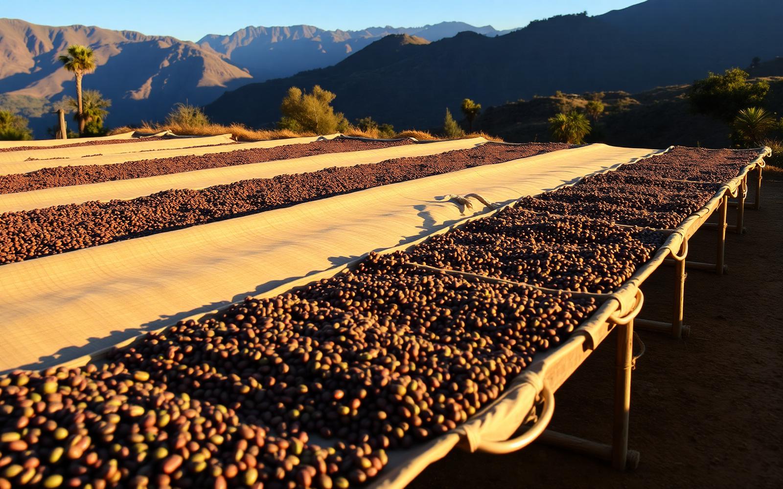 Drying beds at origin